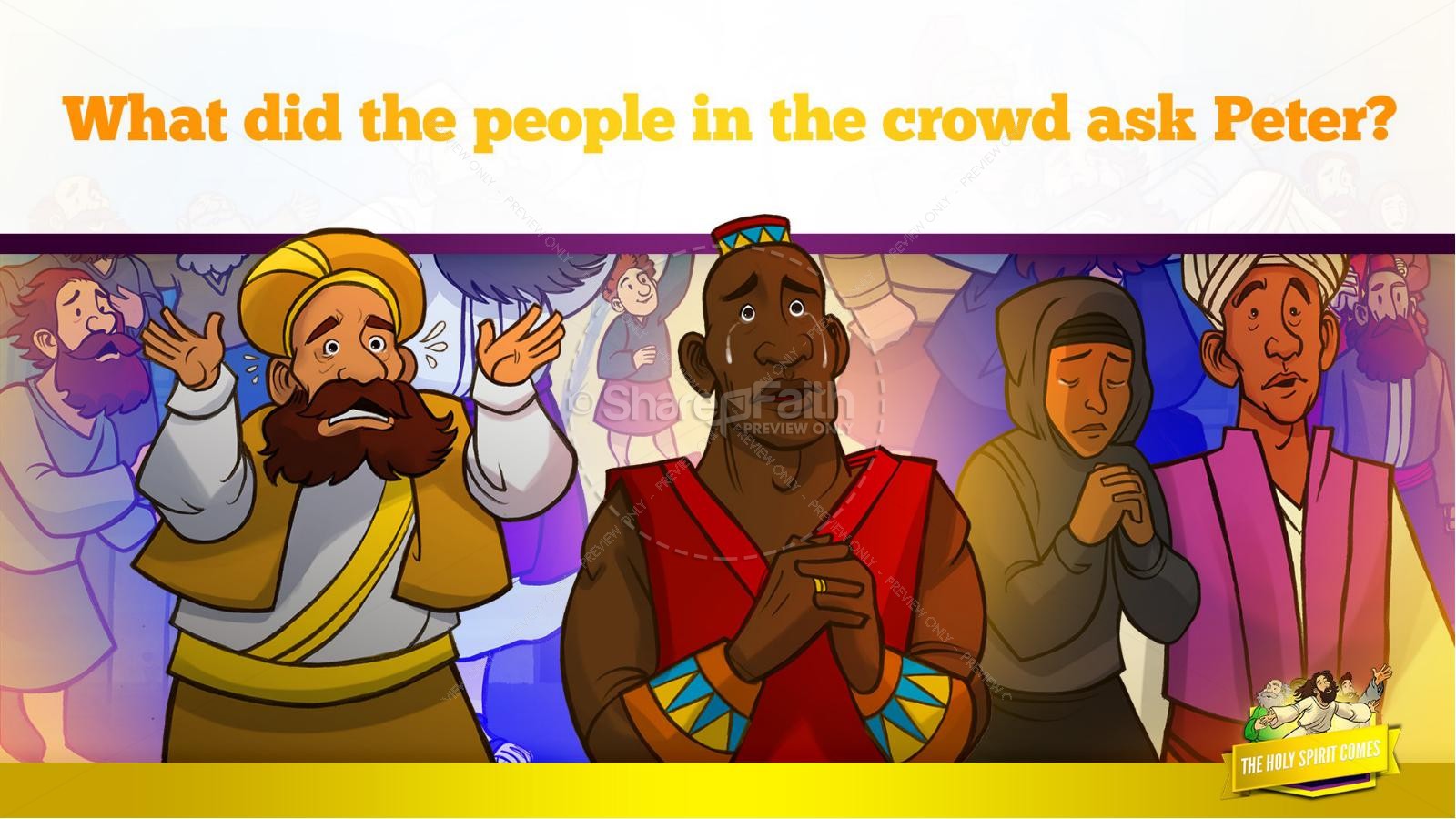 Acts 2 The Holy Spirit Comes Kids Bible Story Thumbnail 31