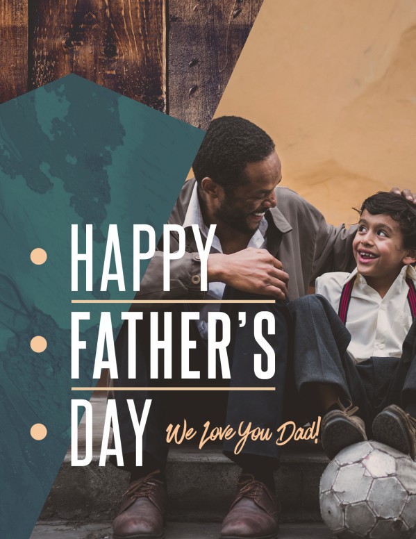Father's Day Father & Son Church Flyer