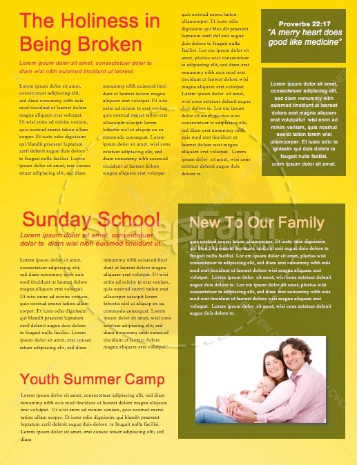 Truth & Consequences Church Newsletter Template | page 2