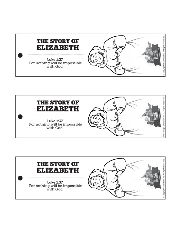 Luke 1 The Story of Elizabeth Bible Bookmarks Thumbnail Showcase