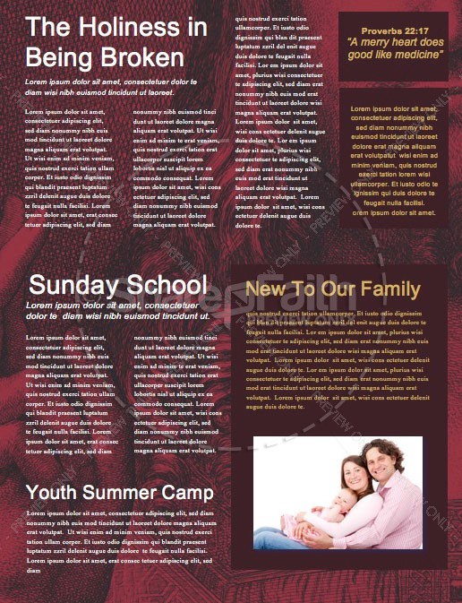 Who Is Jesus Christ Church Newsletter Template | page 2