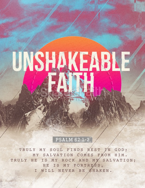 Unshakeable Faith Sermon Series Flyer Template Thumbnail Showcase