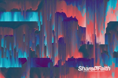 Pixel Bleed Distortion Worship Video Background