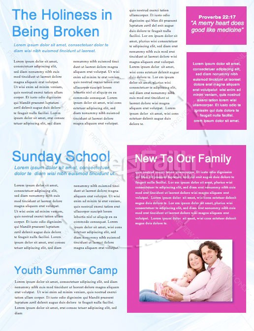 Limitless Sermon Series Church Newsletter Template | page 2