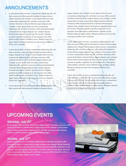 Limitless Sermon Series Church Newsletter Template | page 4