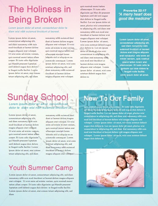 Summer Church Events Newsletter Template | page 2