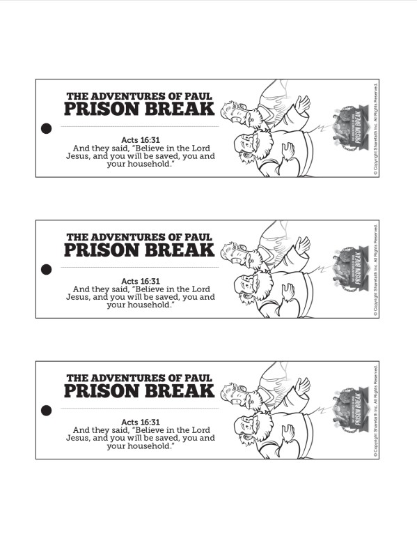 Acts 16 Prison Break Bible Bookmarks Thumbnail Showcase
