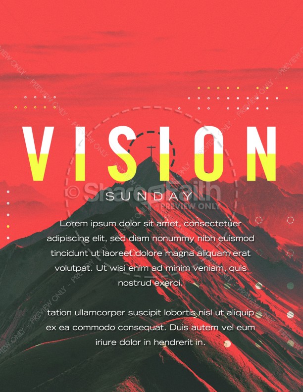 Vision Sunday Red Mountains Church Flyer Thumbnail Showcase
