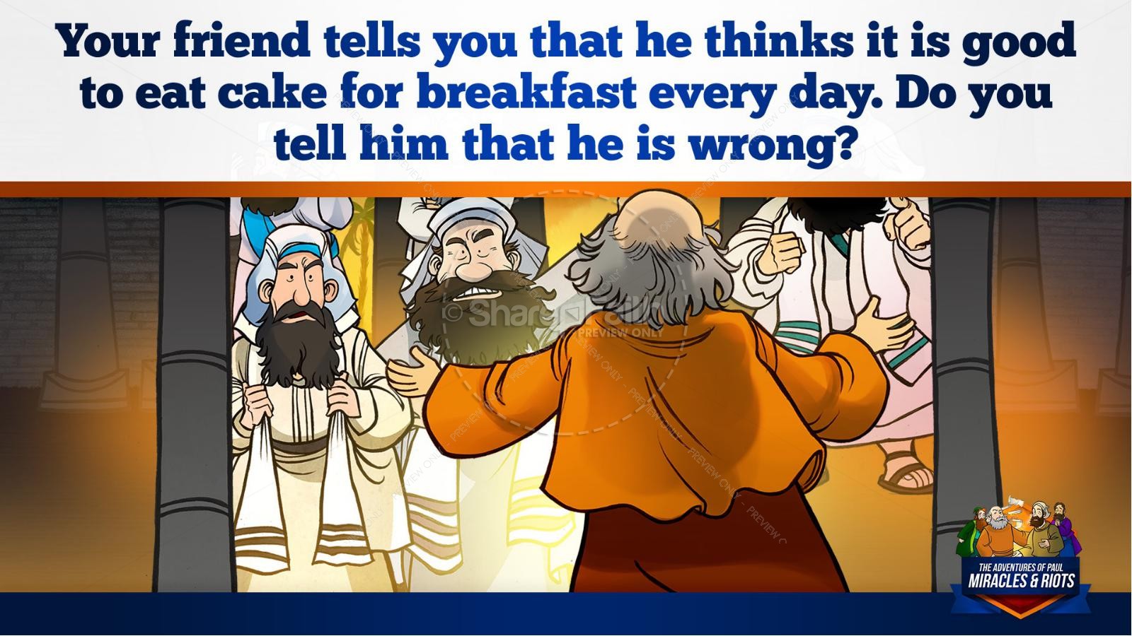 Acts 19 Miracles & Riots Kids Bible Story | slide 17
