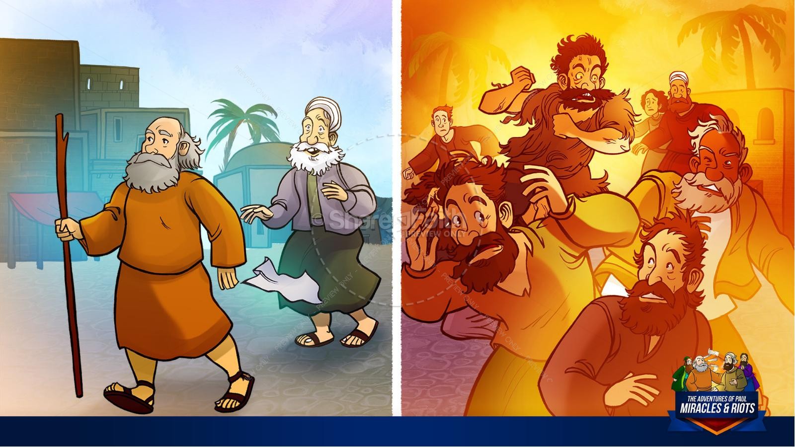 Acts 19 Miracles & Riots Kids Bible Story | slide 18