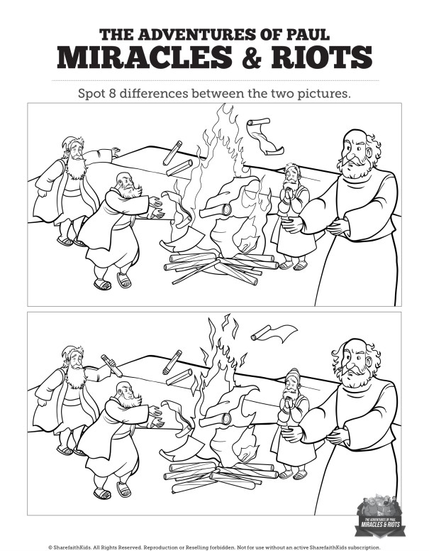 Acts 19 Miracles & Riots Spot the Differences | Clover Media