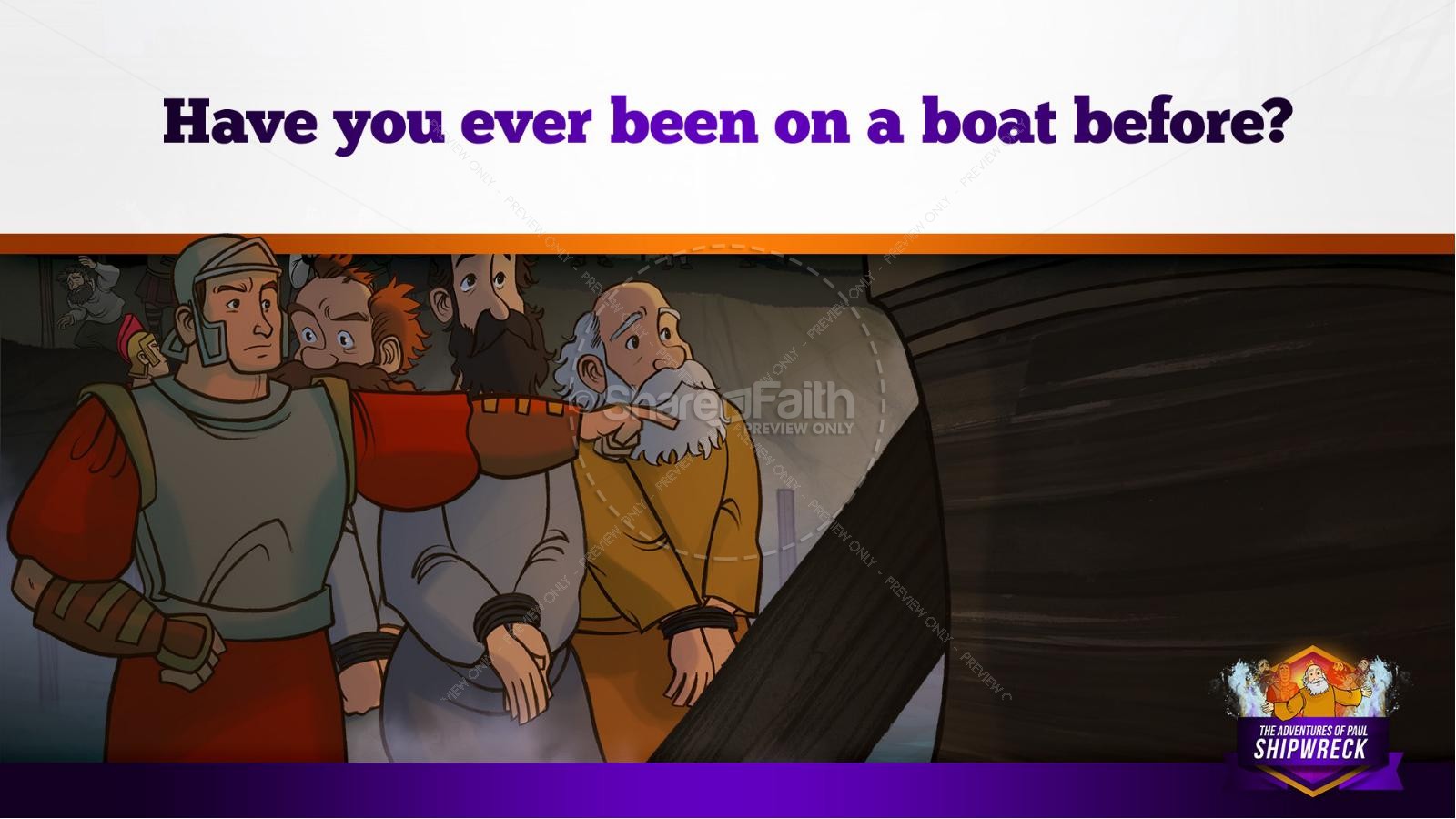 Acts 27 Shipwreck Kids Bible Story Thumbnail 13