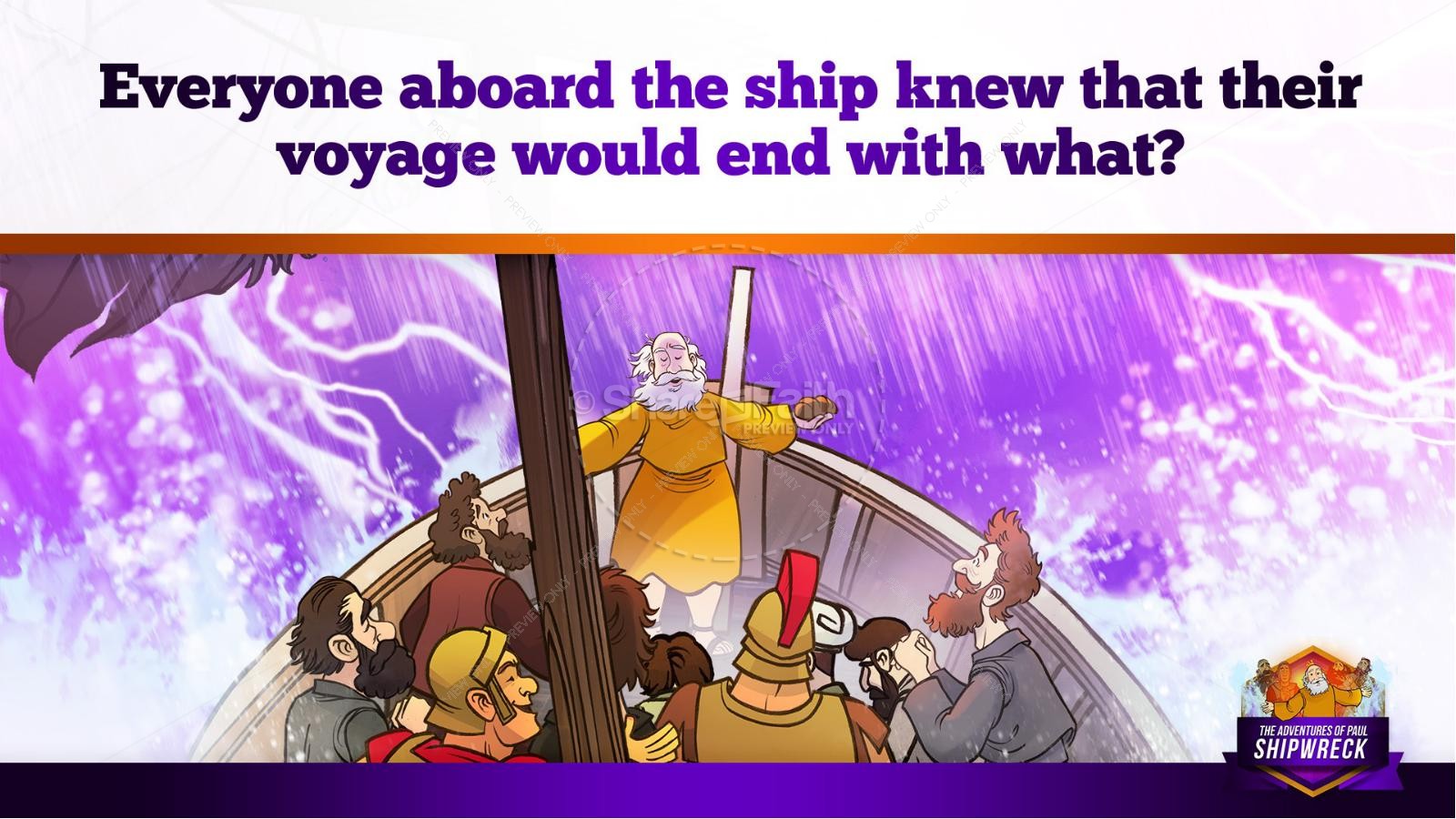Acts 27 Shipwreck Kids Bible Story Thumbnail 31