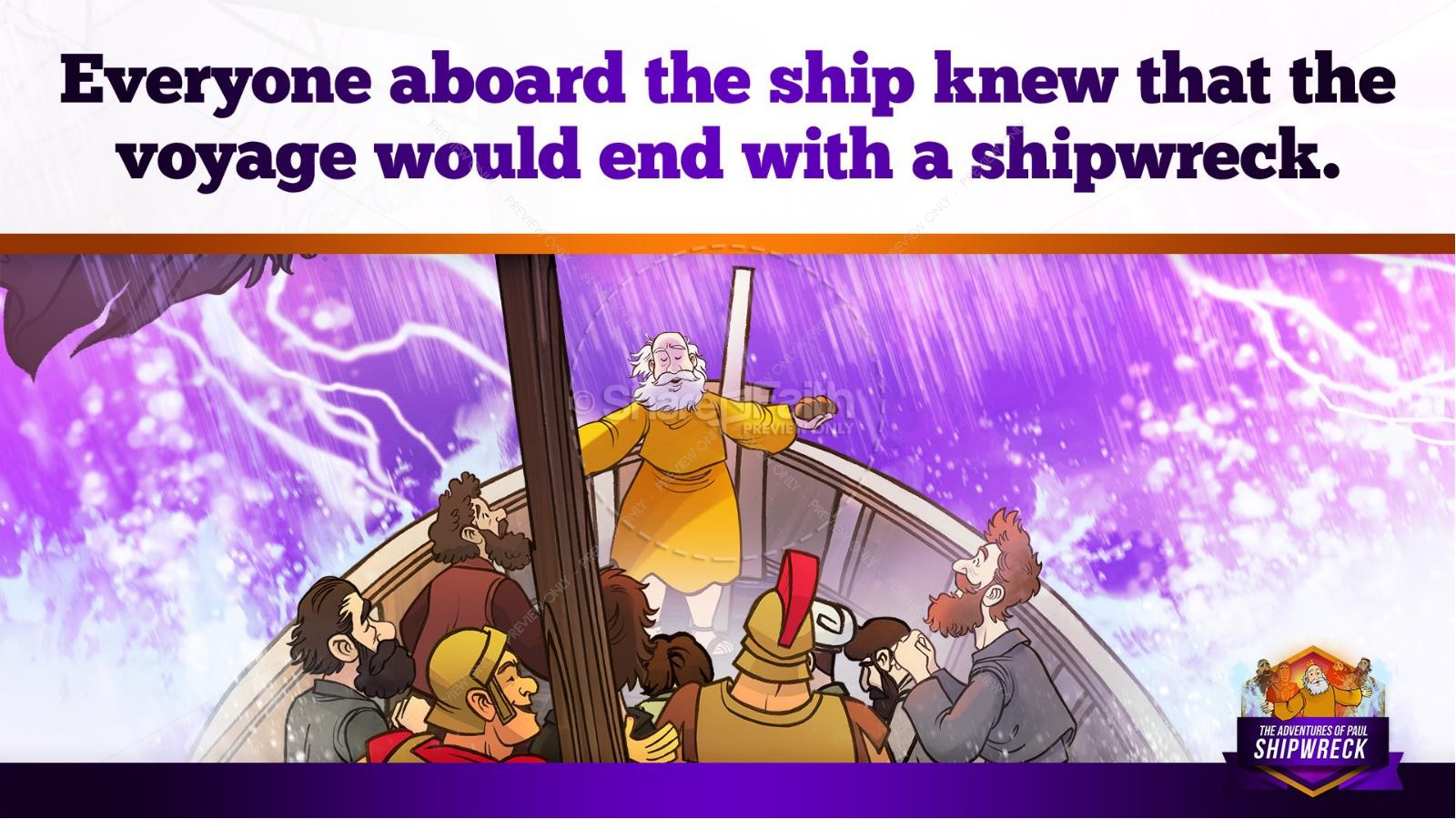 Acts 27 Shipwreck Kids Bible Story Thumbnail 32