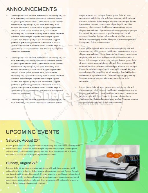 Student Ministry Church Newsletter | page 4