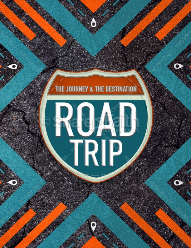 Road Trip Church Retreat Flyer Template Thumbnail Showcase