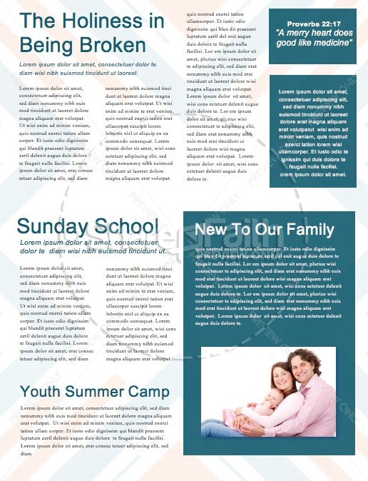 Road Trip Church Retreat Newsletter Template | page 2
