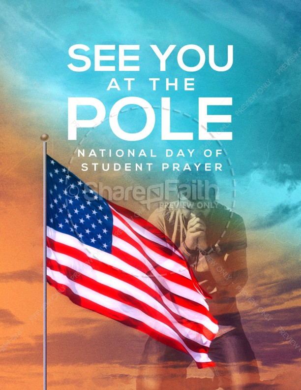 See You At The Pole Day Flyer Template Thumbnail Showcase
