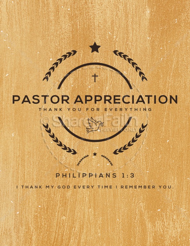 Pastor Appreciation Service Flyer Thumbnail Showcase