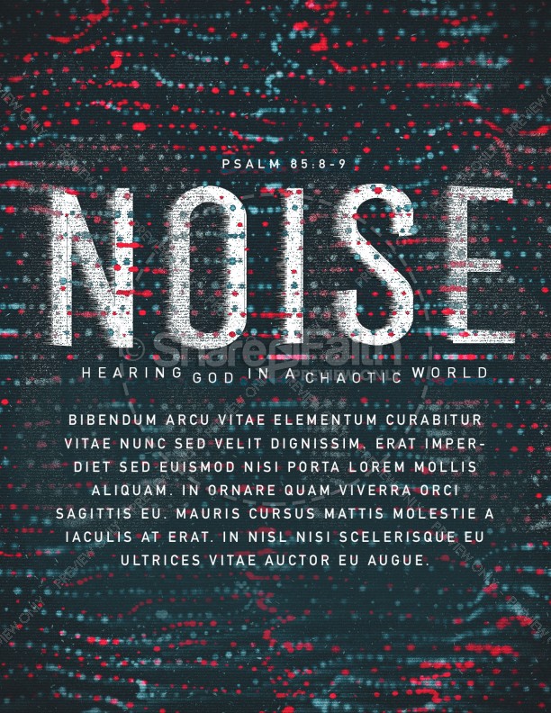 Noise Sermon Flyer Template Thumbnail Showcase