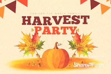 Harvest Party Pumpkin Event Bumper Video