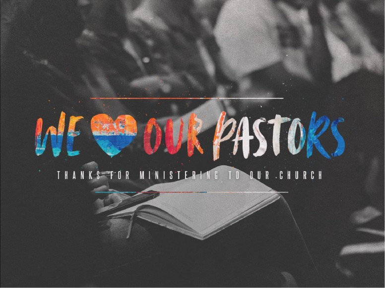 We Love Our Pastors Service Title Graphic
