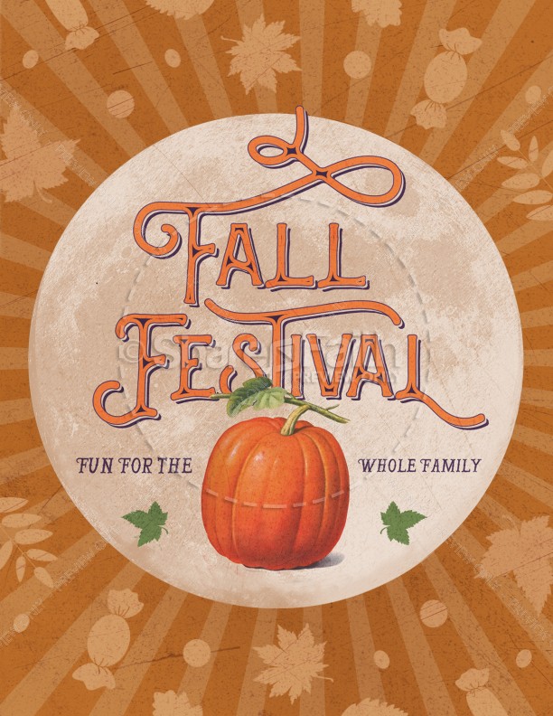 Fall Festival Pumpkin Church Flyer | page 1