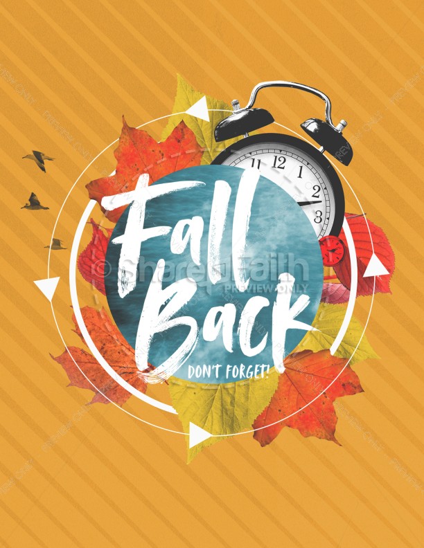 Fall Back Service Flyer Thumbnail Showcase