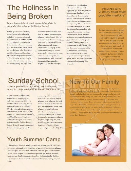Fall Back Service Newsletter Template | page 2