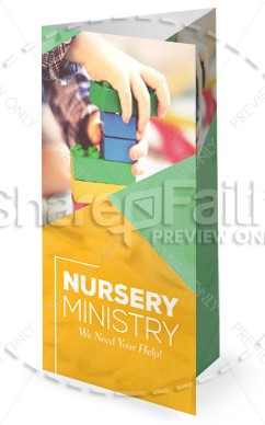 Church Nursery Trifold Bulletin Cover Thumbnail Showcase