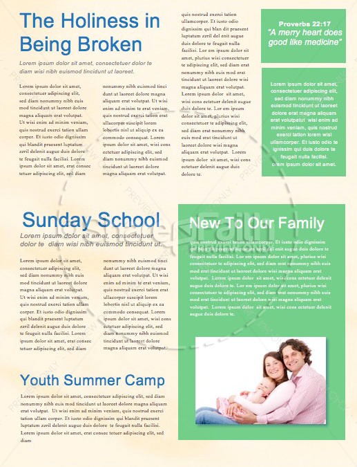 Church Nursery Newsletter Template | page 2