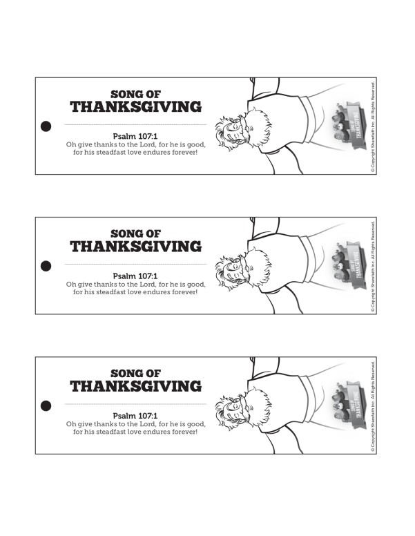 Psalm 107 Song of Thanksgiving Bible Bookmarks Thumbnail Showcase