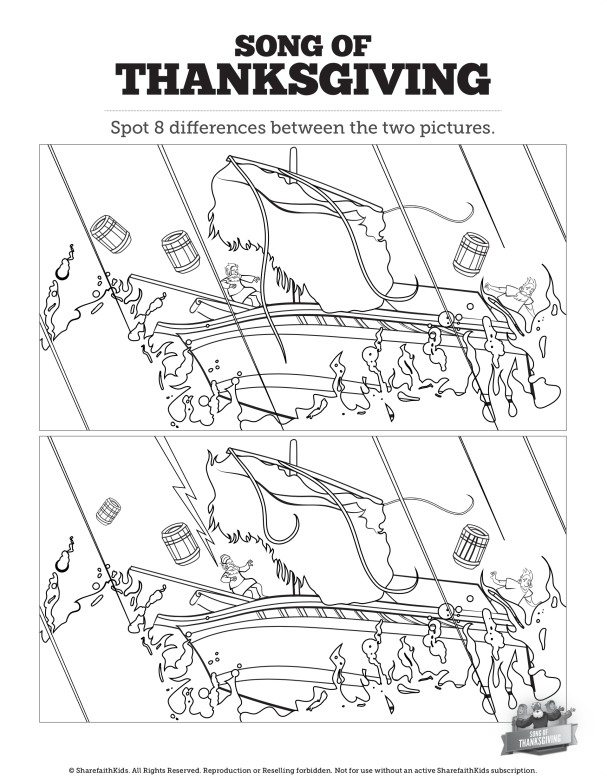 Psalm 107 Song of Thanksgiving Spot the Differences Thumbnail Showcase