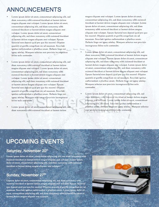 Winter Retreat Snowy Church Newsletter | page 4