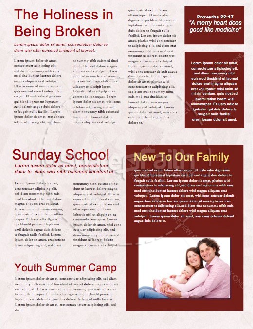 Merry Christmas Service Newsletter Template | page 2
