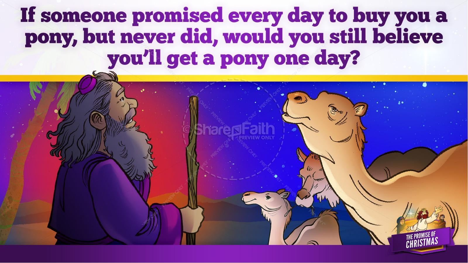 The Promise of Christmas Kids Bible Story | slide 13