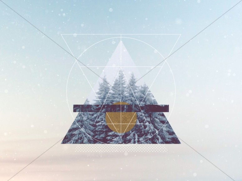 Merry Christmas Winter Design Worship Background Thumbnail Showcase