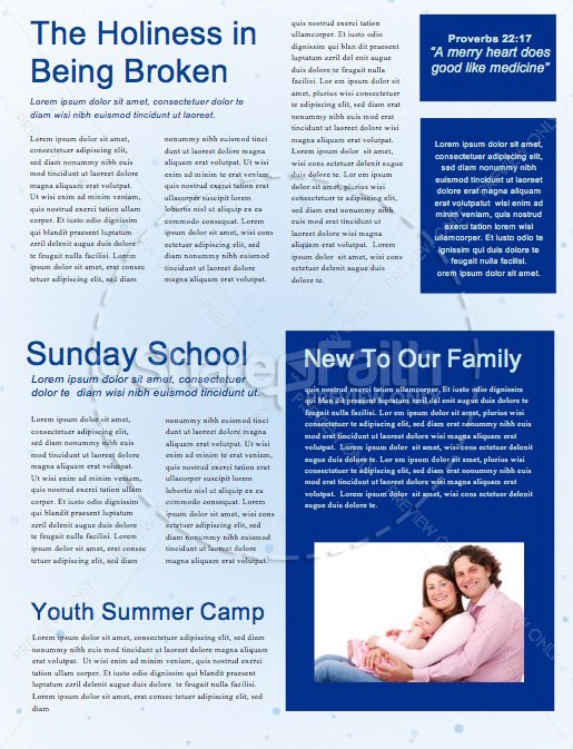 Happy New Year Winter Church Newsletter | page 2