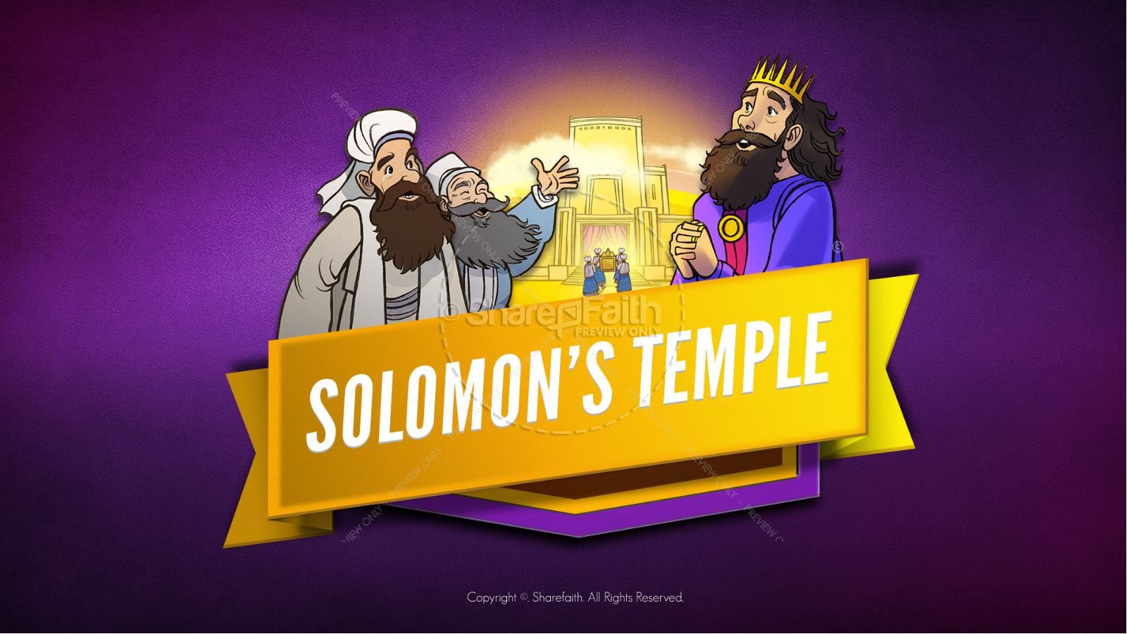 1 Kings 8 Solomon's Temple Kids Bible Story Thumbnail 1