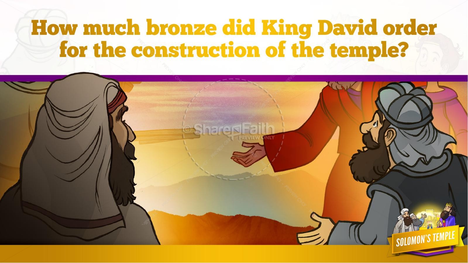 1 Kings 8 Solomon's Temple Kids Bible Story Thumbnail 19