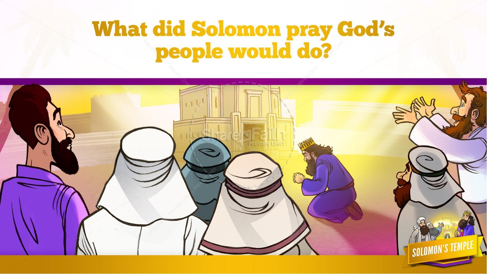 1 Kings 8 Solomon's Temple Kids Bible Story Thumbnail 31