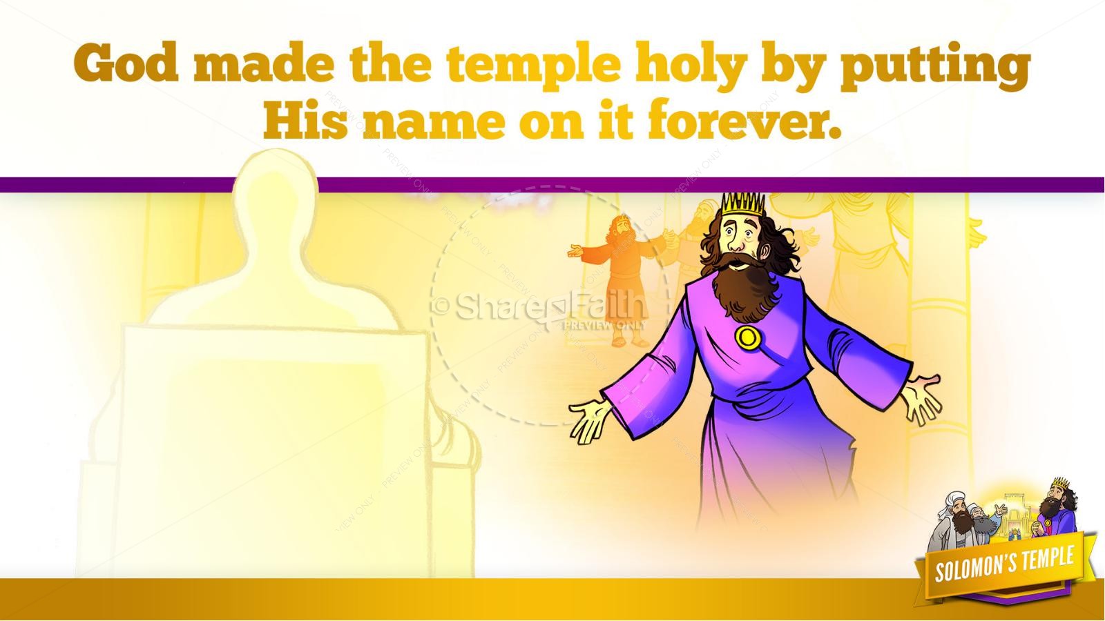 1 Kings 8 Solomon's Temple Kids Bible Story Thumbnail 36