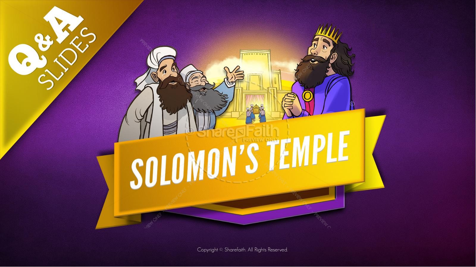 1 Kings 8 Solomon's Temple Kids Bible Story Thumbnail 9