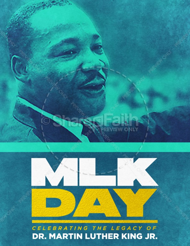 Martin Luther King Jr Day Service Flyer Thumbnail Showcase