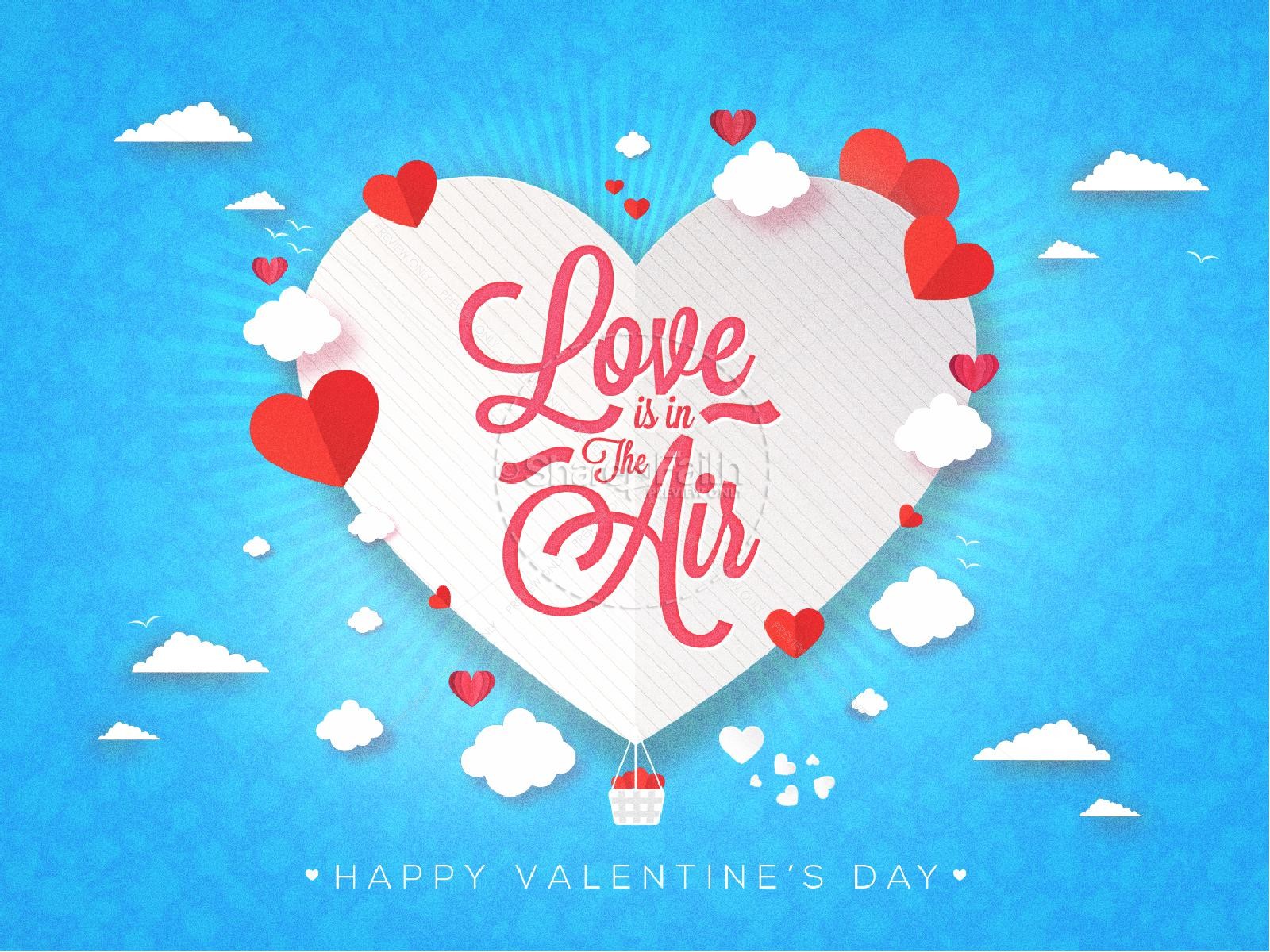 Love Is In The Air Valentine's Day Service Graphic | slide 1