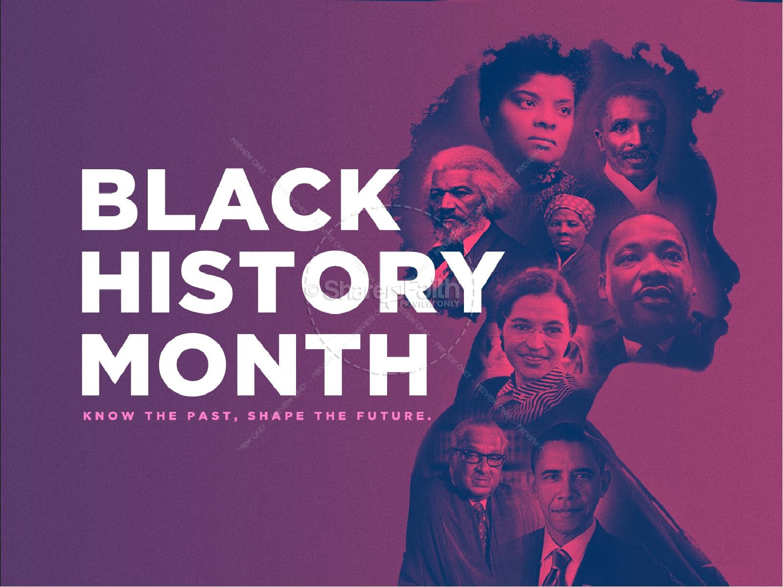 Black History Month Church Service Graphic 