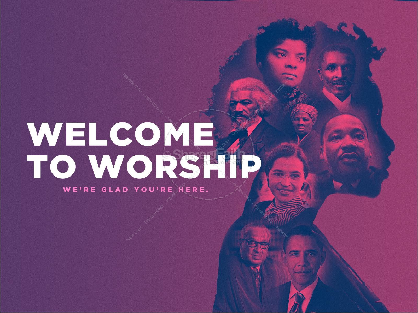 black history month church program outlines