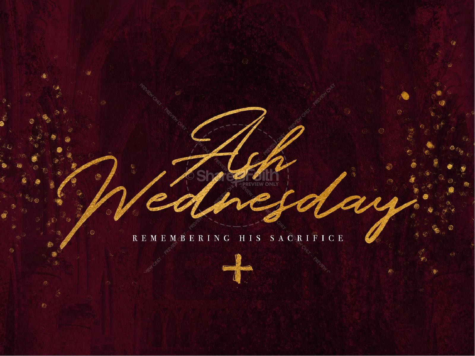 Ash Wednesday Season Of Lent Graphic Design Thumbnail 2