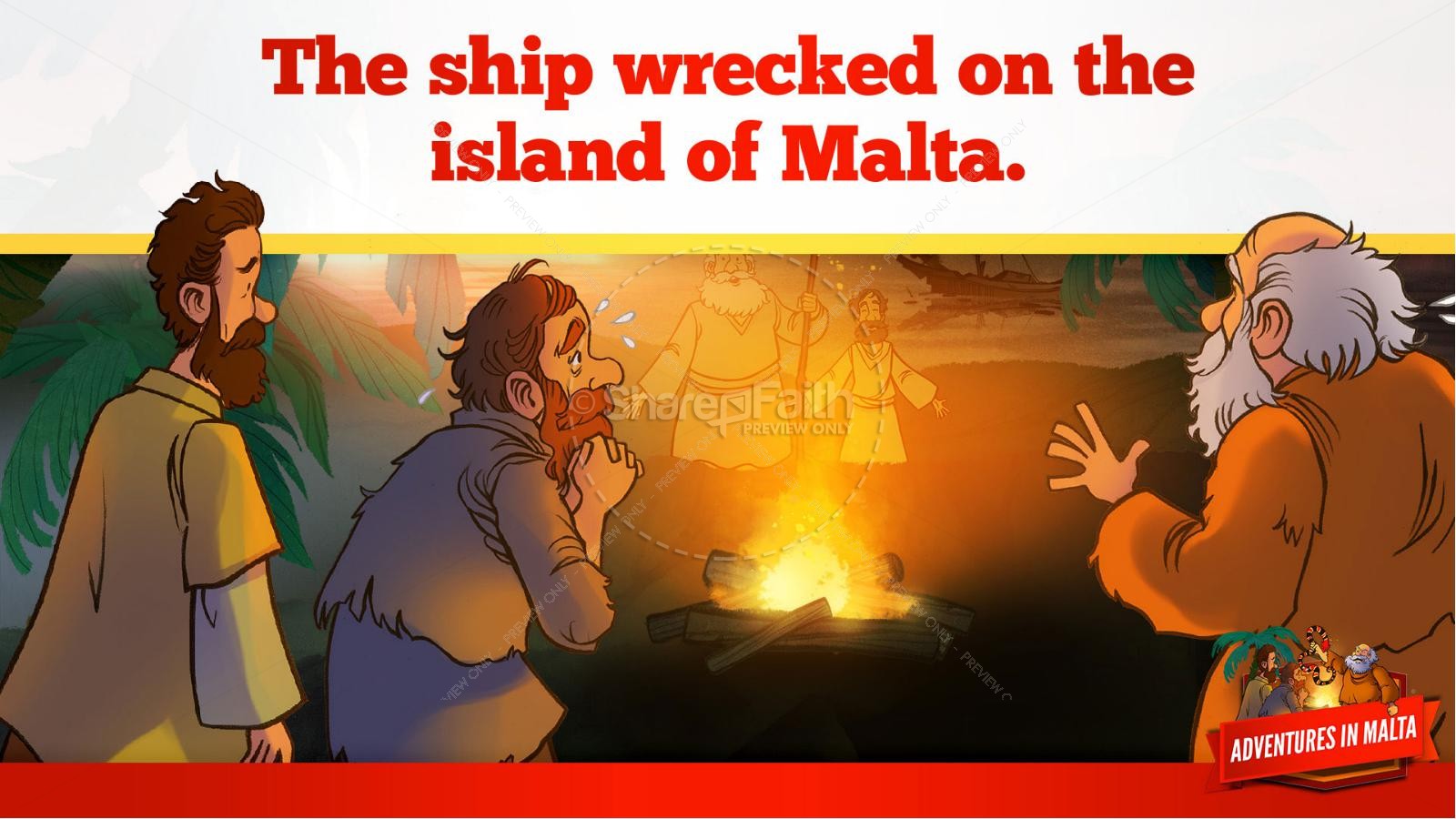 Acts 28 Adventures in Malta Kids Bible Story Thumbnail 13