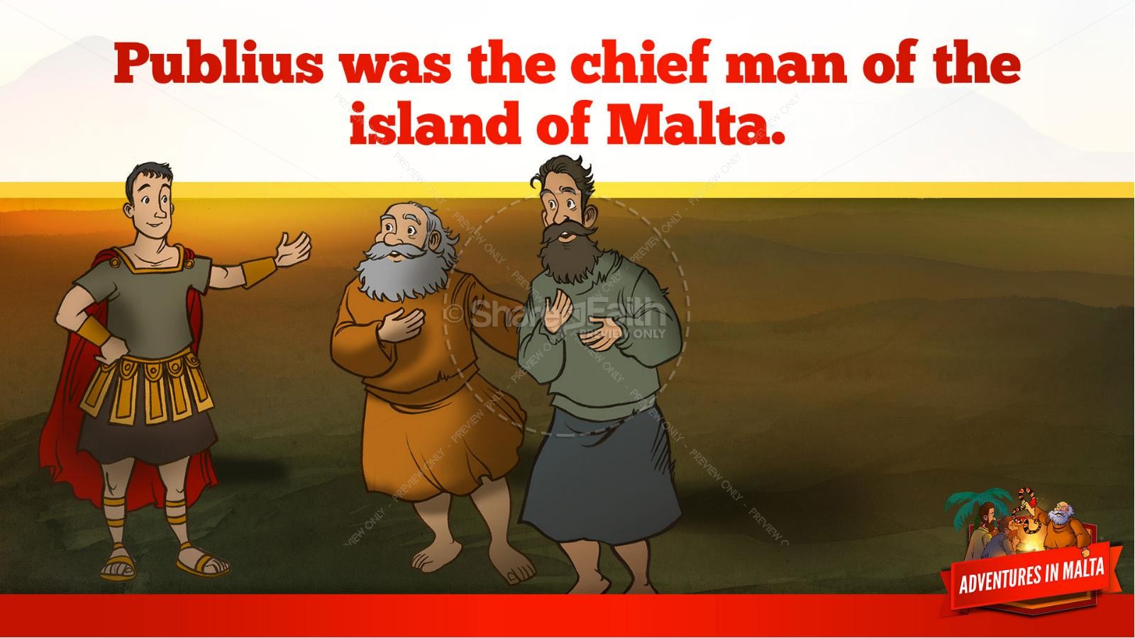 Acts 28 Adventures in Malta Kids Bible Story Thumbnail 33